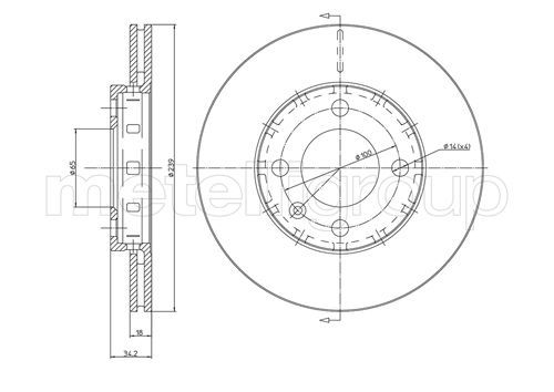 METELLI 23-0372 - Bremsscheibe
