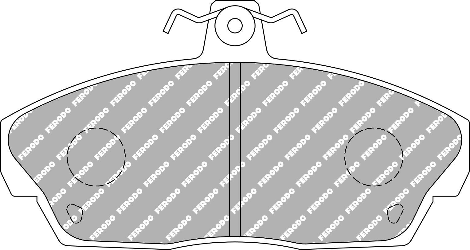 FERODO RACING FCP613H - Bremsbelagsatz, Scheibenbremse DS2500