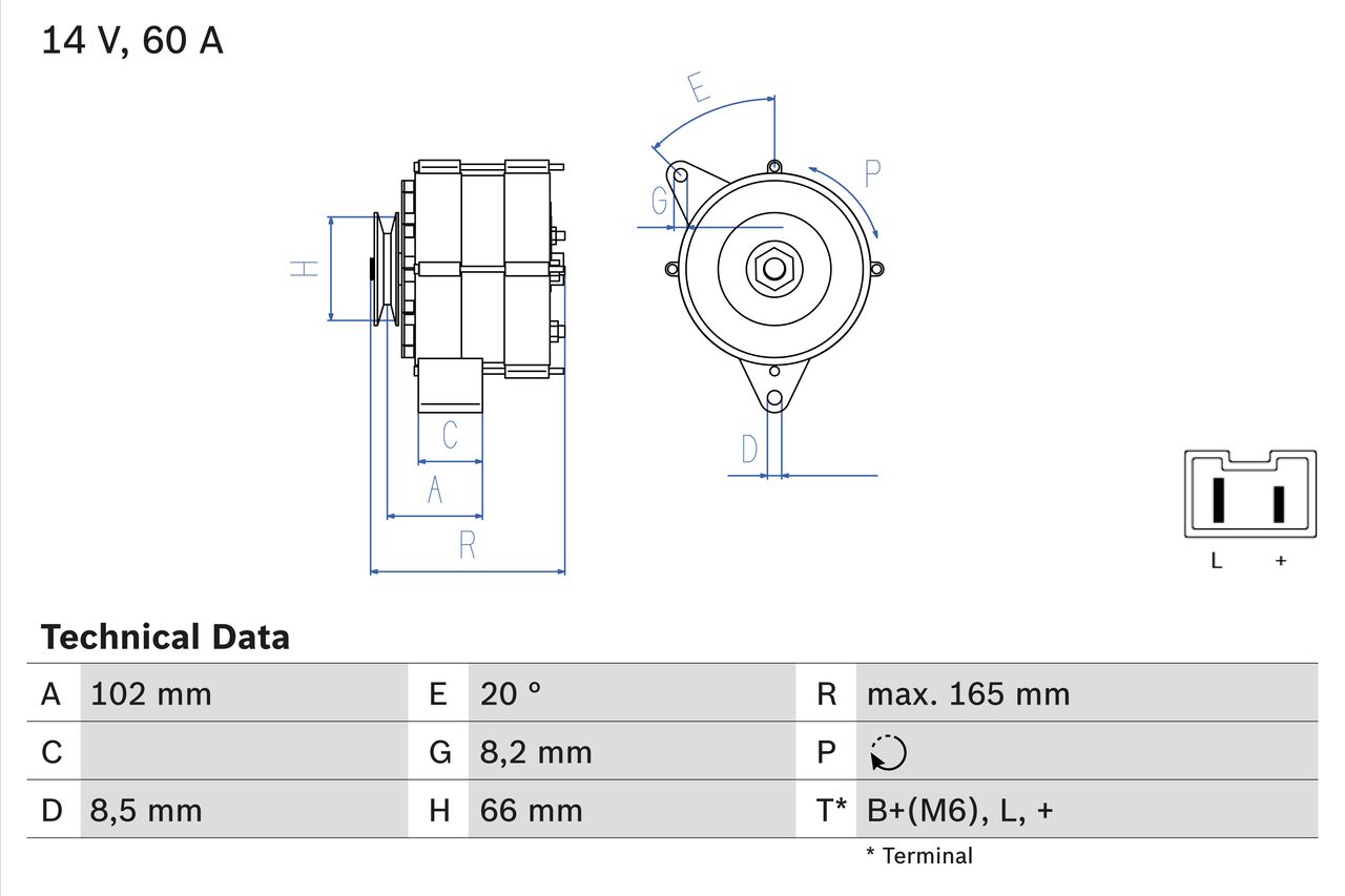 Alternator 0 986 034 740