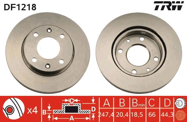 PAIRE DE DISQUES  9900