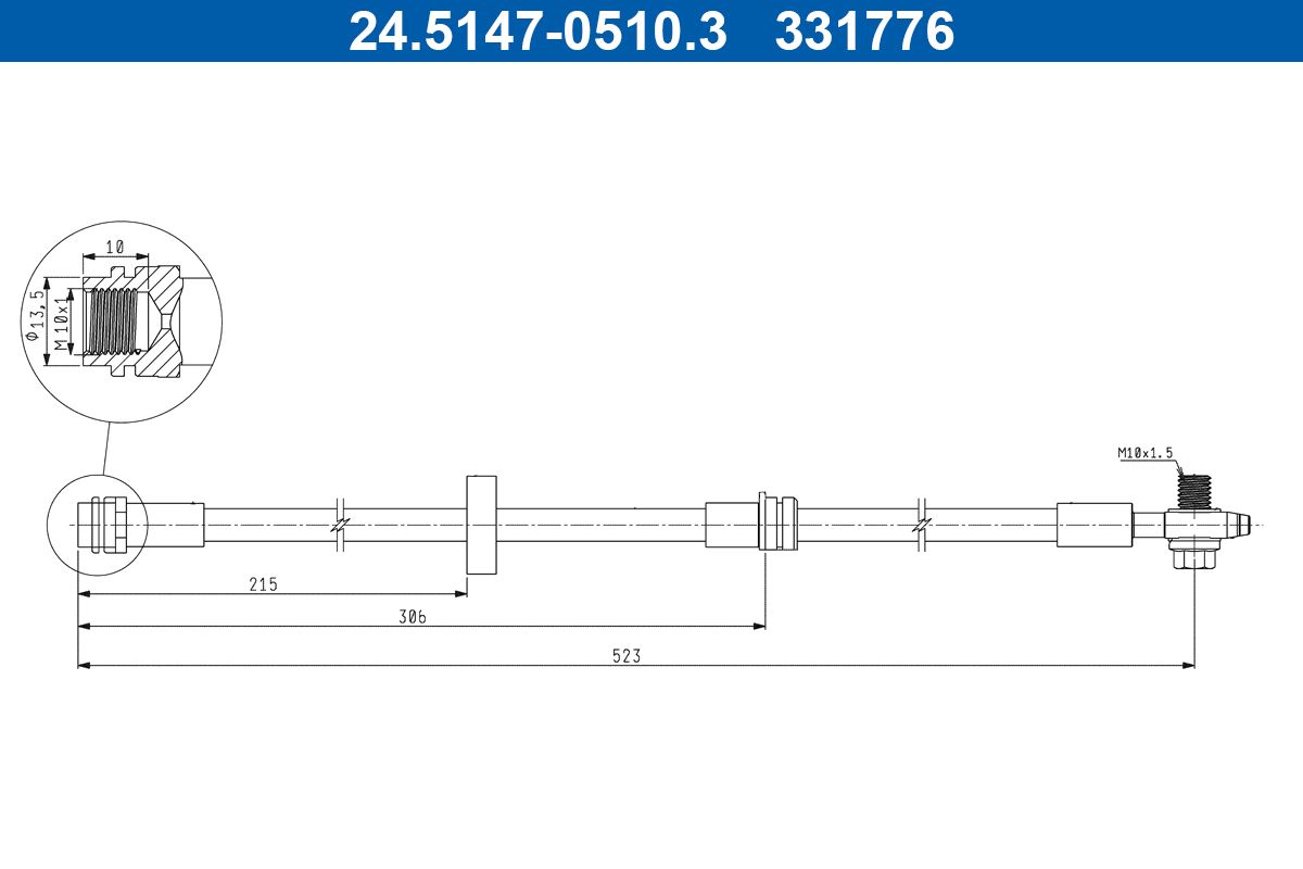 Brake Hose 24.5147-0510.3