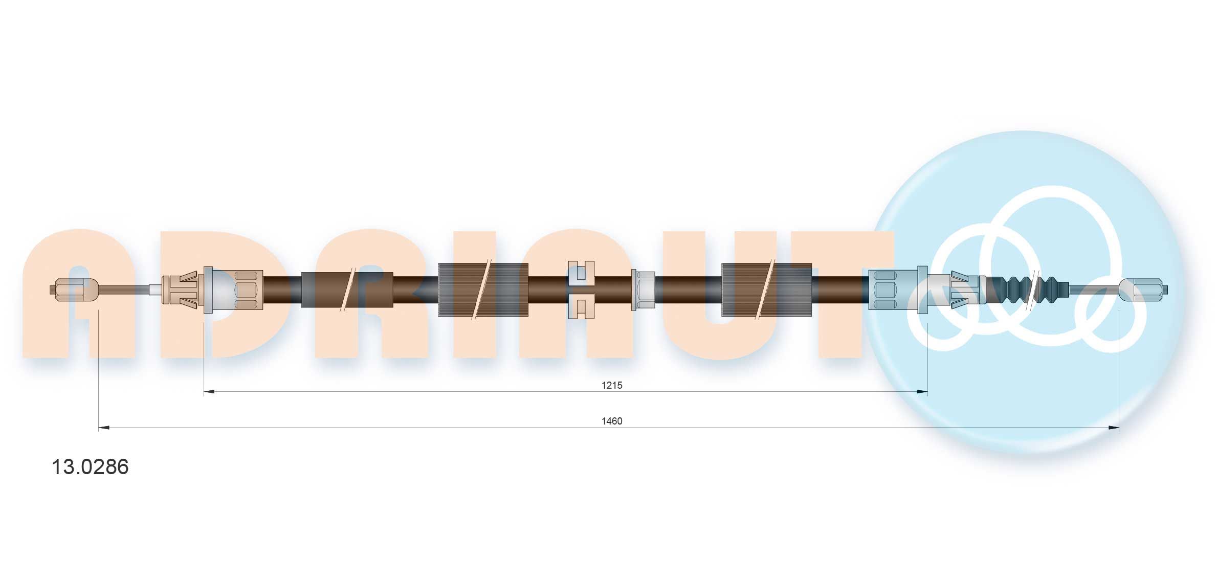 ADRIAUTO 13.0286 - Seilzug, Feststellbremse