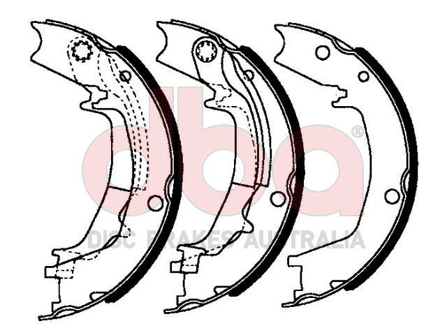 Street Series Brake Shoes [Hyundai / Kia Parking Brake 190mm] - TecDoc Only