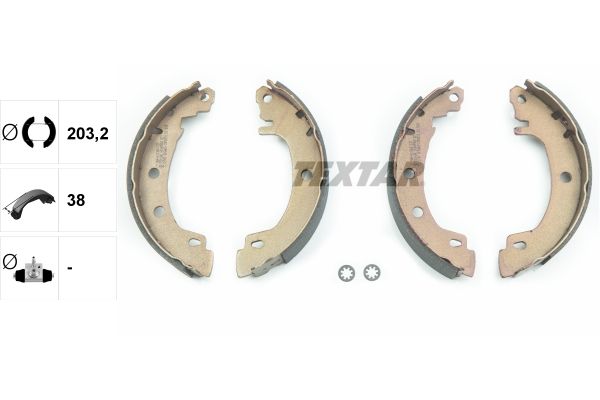 TEXTAR 91049500 - Bremsbackensatz