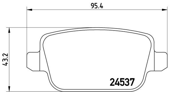 Brake Pad Set, disc brake P 44 016