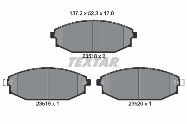 Brake Pad Set, disc brake 2351801