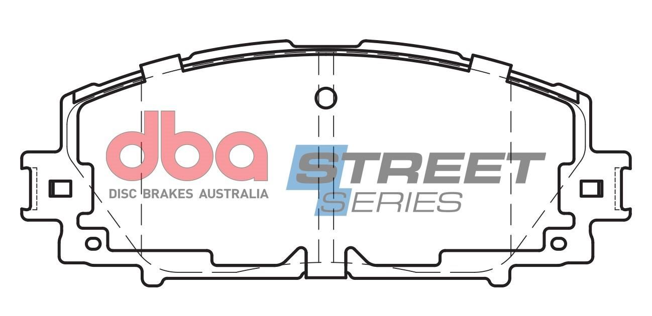 DBA SS STREET SERIES BRAKE PADS [ Toyota Yaris 2005-2014 F ] - TecDoc Only
