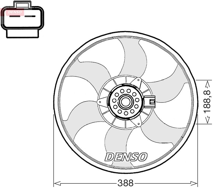 Ventilador, refrigeración del motor