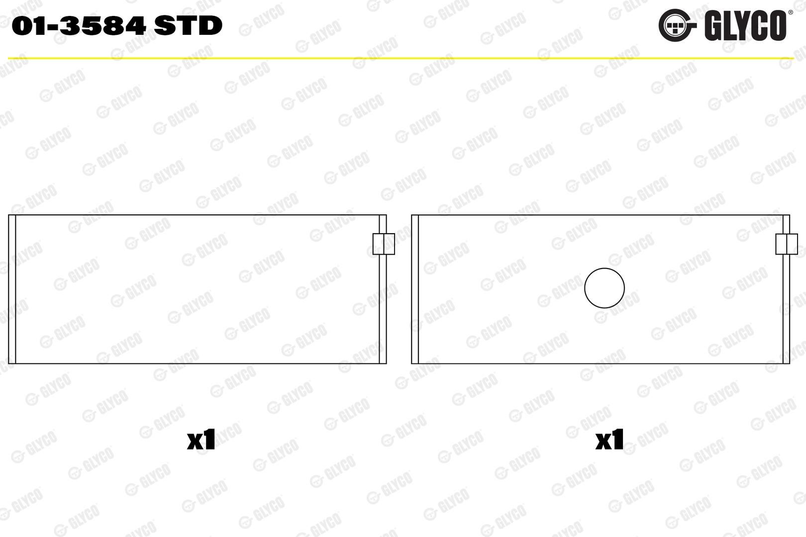 GLYCO 01-3584 STD - Pleuellager