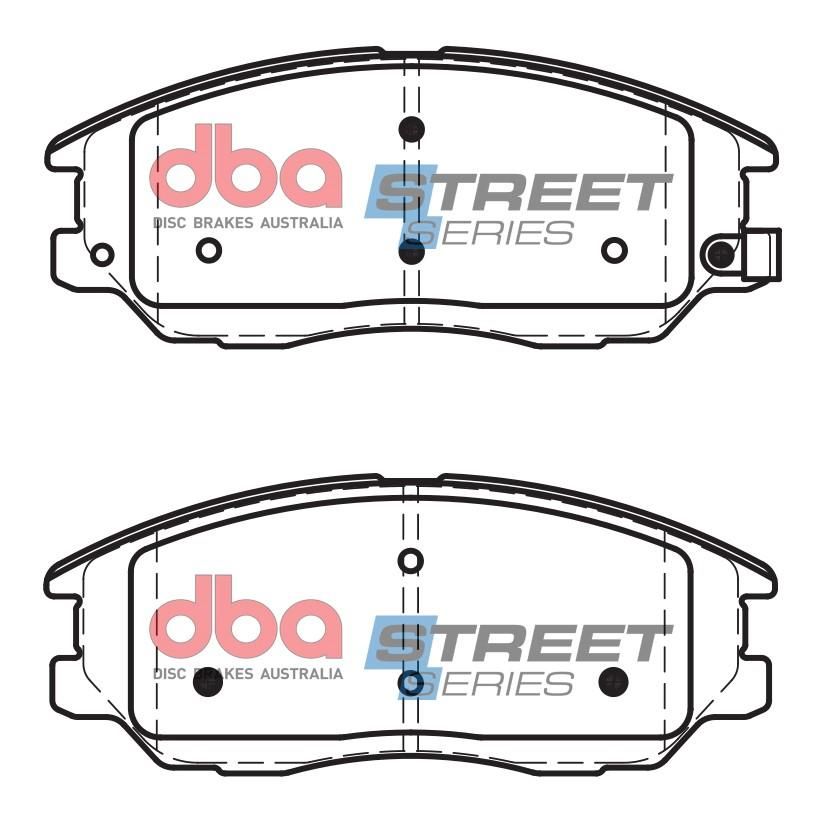 DBA SS STREET SERIES BRAKE PADS [ Hyundai/Kia & Ssangyong 2004-2014 F ] - TecDoc Only
