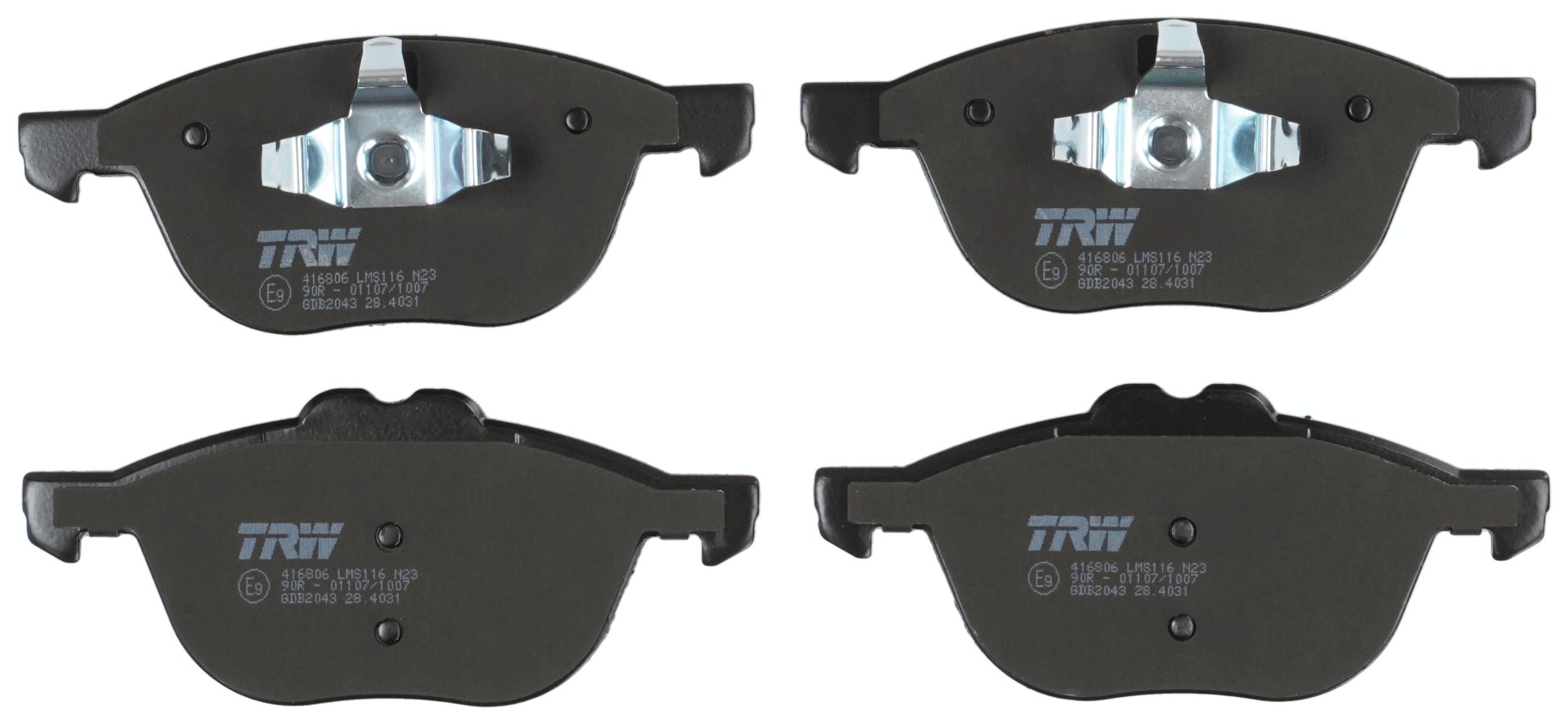 TRW BRAKE PAD SET, DISC BRAKE - TecDoc 2
