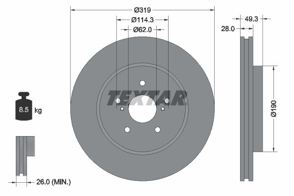 Brake Disc 92171503