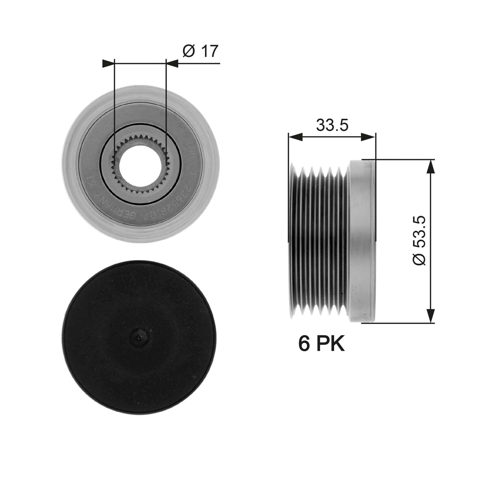 Alternator Freewheel Clutch OAP7111