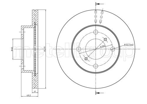 METELLI 23-0587 - Bremsscheibe
