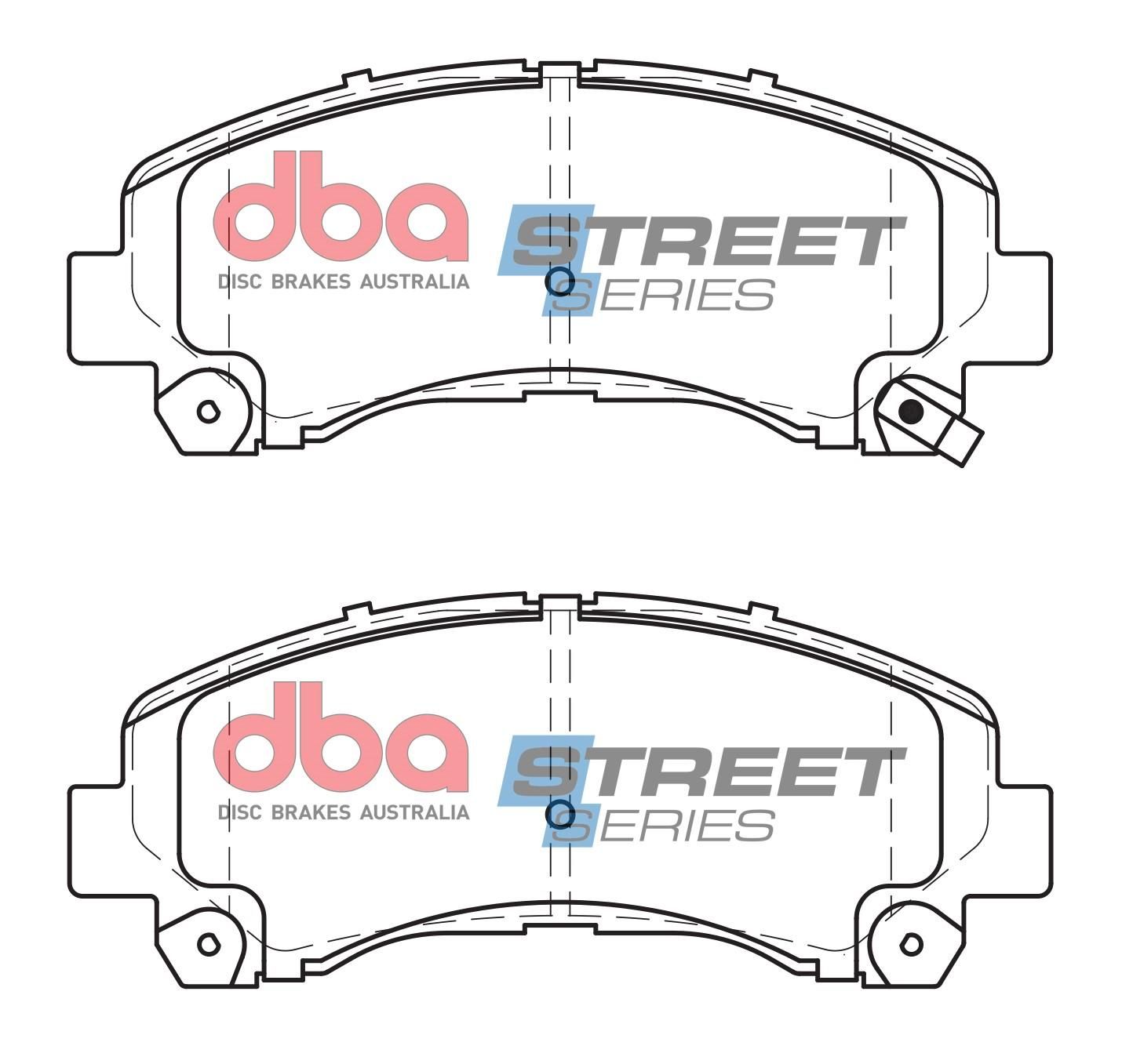 DBA SS STREET SERIES BRAKE PADS [ Holden & Isuzu 2008-2014 F ] - TecDoc Only