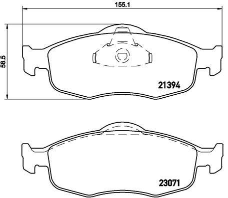 Brake Pad Set, disc brake P 24 037