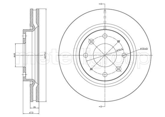 Brake Disc 23-1078C