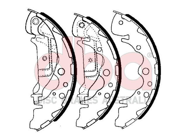 Street Series Brake Shoes [Kia Carnival 254mm] - TecDoc Only