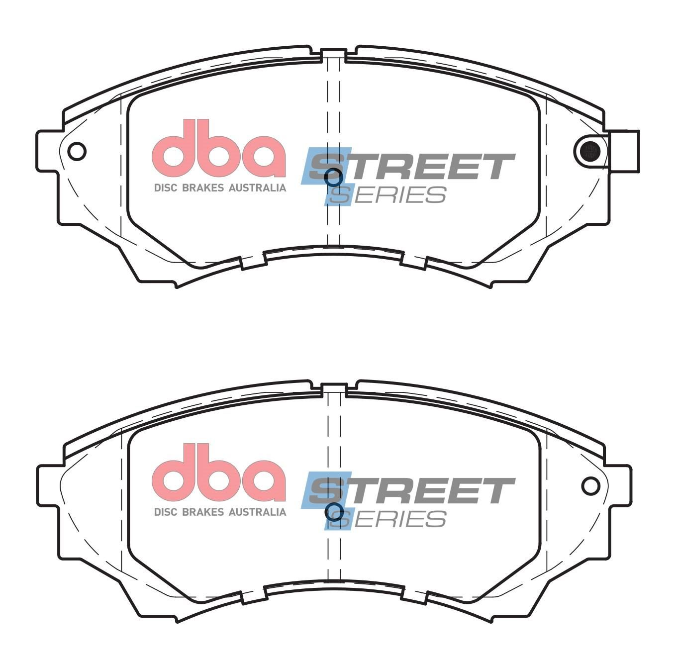 DBA SS STREET SERIES BRAKE PADS [ Ford & Mazda 2002-2014 F ] - TecDoc Only