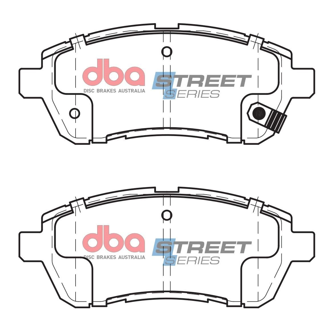 DBA SS STREET SERIES BRAKE PADS [ Daihatsu/Ford/Mazda & Suzuki 2007-2014 F ] - TecDoc Only