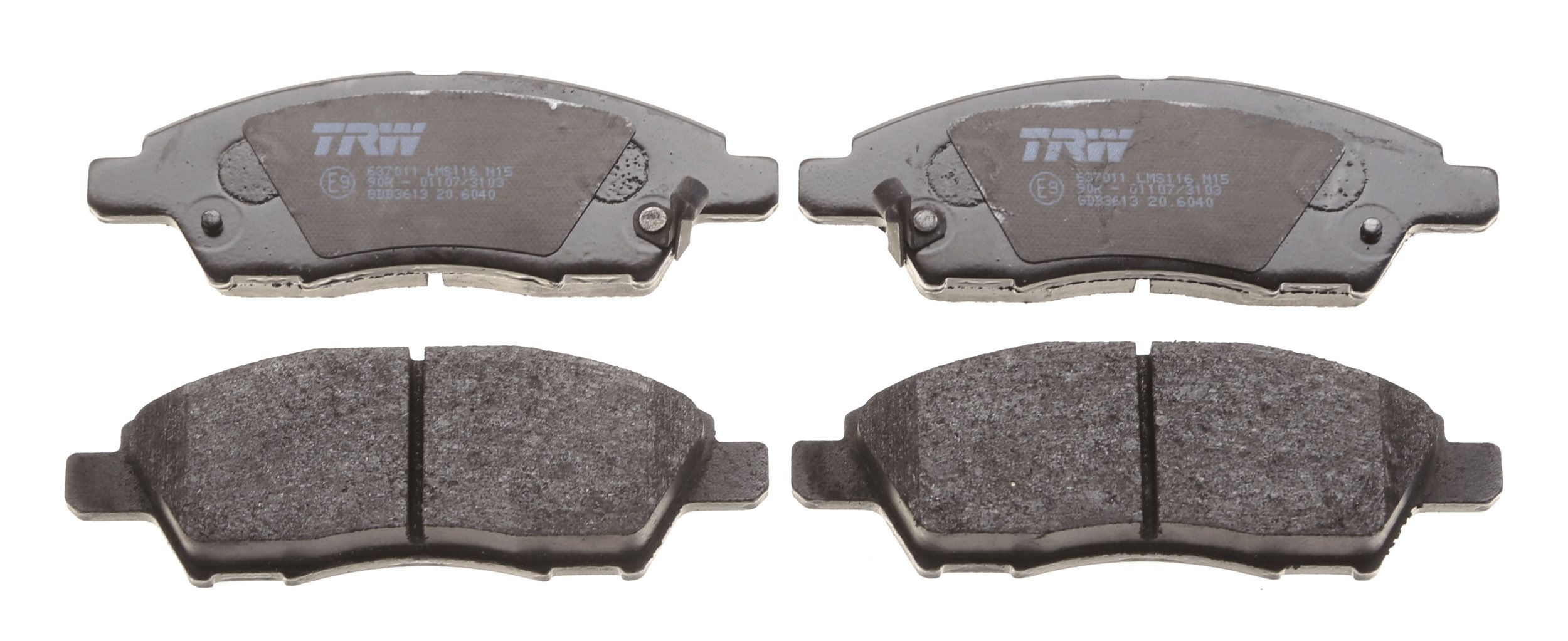 TRW BRAKE PAD SET, DISC BRAKE - TecDoc 2