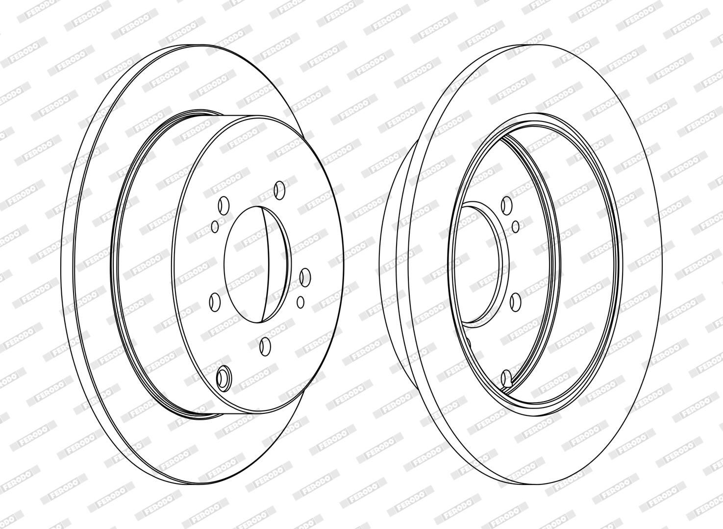 FERODO DDF1737C - Bremsscheibe PREMIER