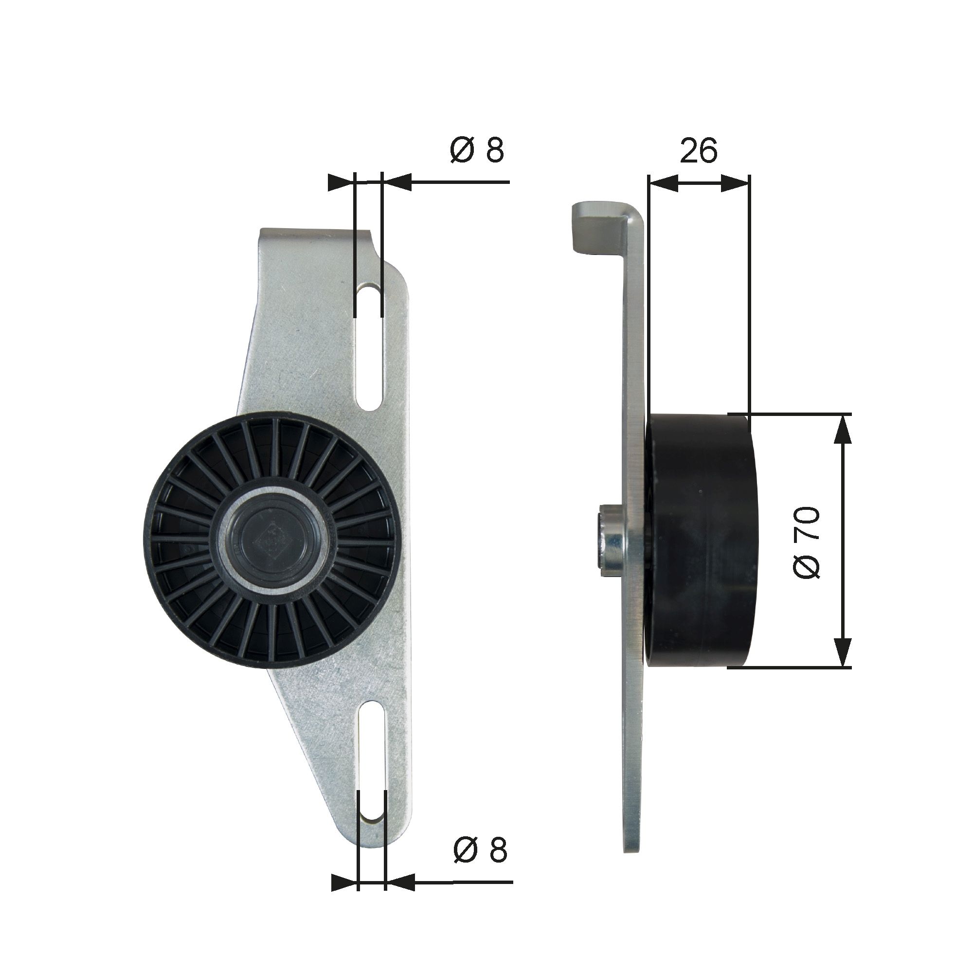 Belt Tensioner, V-ribbed belt T39393