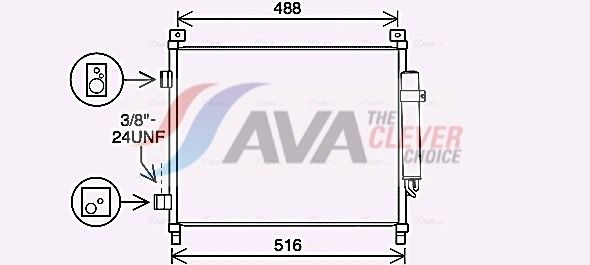 DN5436D AVA QUALITY COOLING ** CLEVER FIT ** kondenzátor, klíma