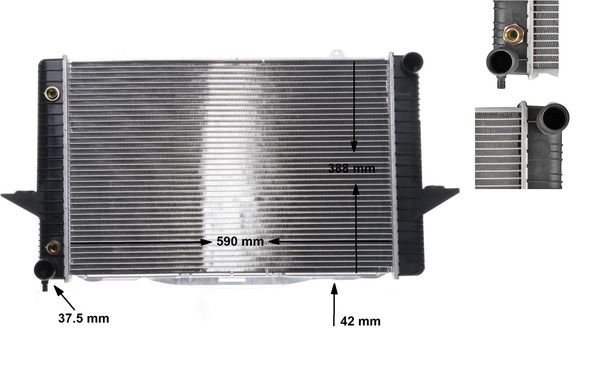 Radiator, engine cooling CR 164 000S