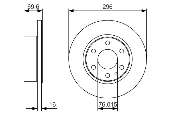 Brake Disc 0 986 479 A51