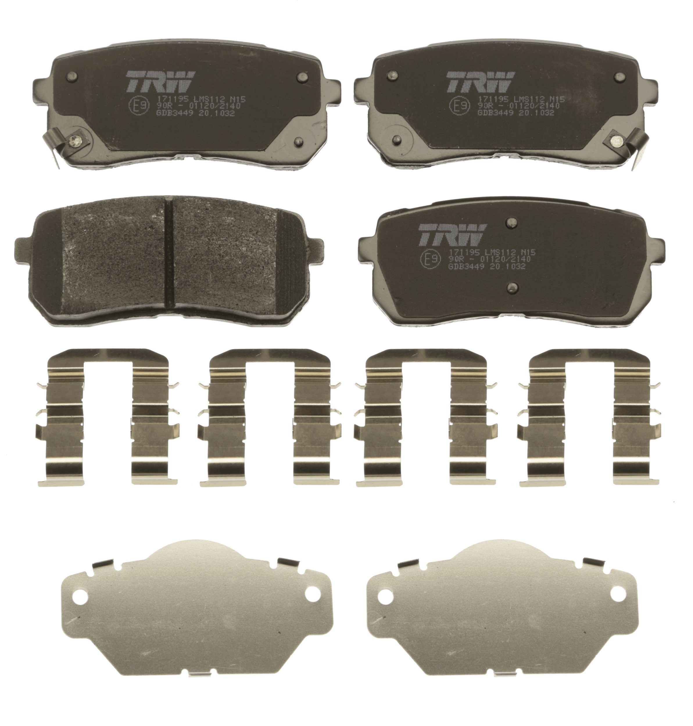 TRW DISC BRAKE PADS - TecDoc 2
