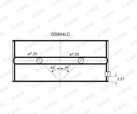 GS604LC GLYCO csapágy