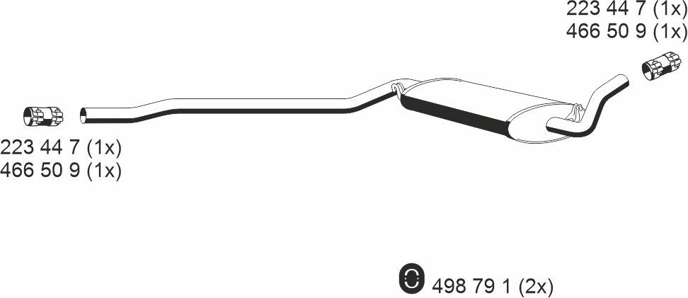 ERNST 223027 - Mittelschalld&auml;mpfer