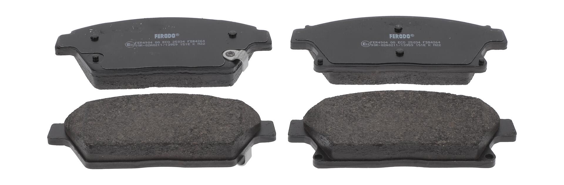 FERODO FDB4264 - Bremsbelagsatz, Scheibenbremse PREMIER ECO FRICTION