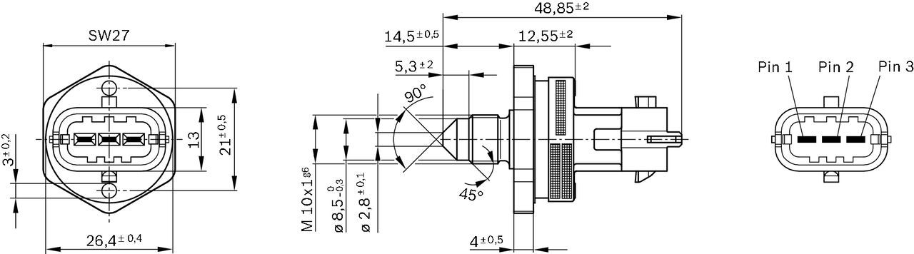 Sensor, Kraftstoffdruck