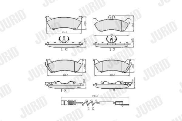 Brake Pad Set, disc brake 573148J