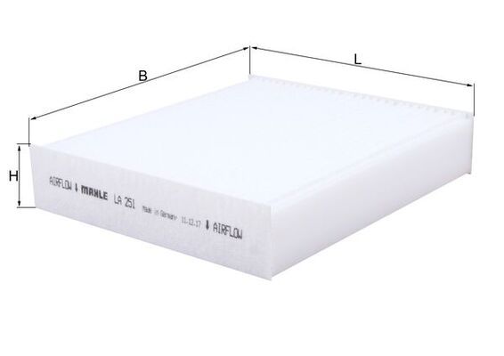 KNECHT LA 251 - Filter, Innenraumluft