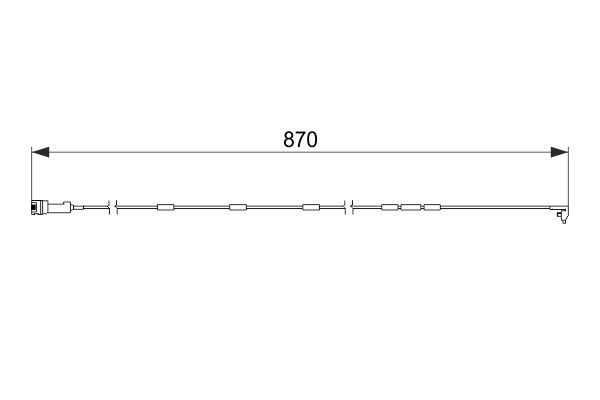 Warnkontakt, Bremsbelagverschleiß