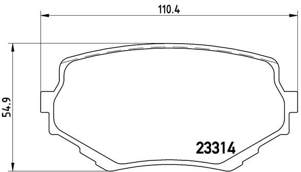 Brake Pad Set, disc brake P 79 009