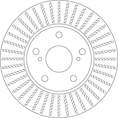 TRW BRAKE DISC - TWIN PACK - TecDoc 2