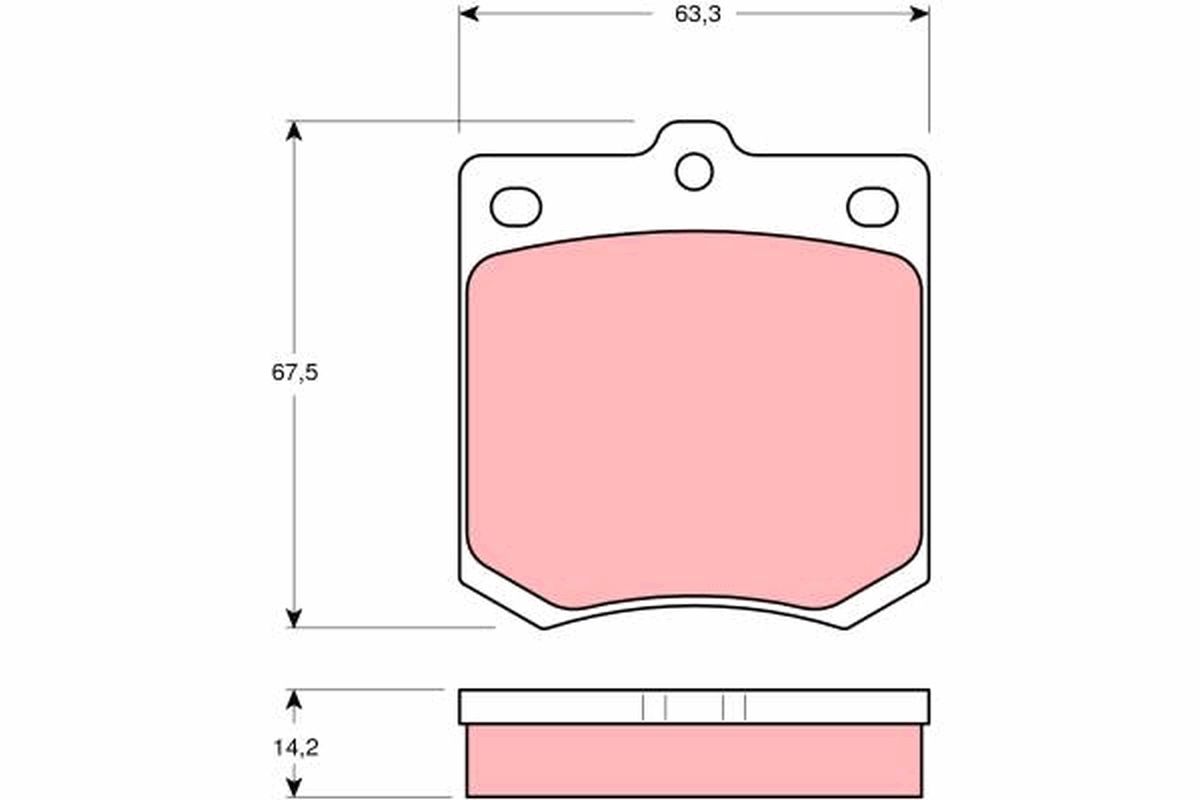 TRW DISC BRAKE PADS - TecDoc Only