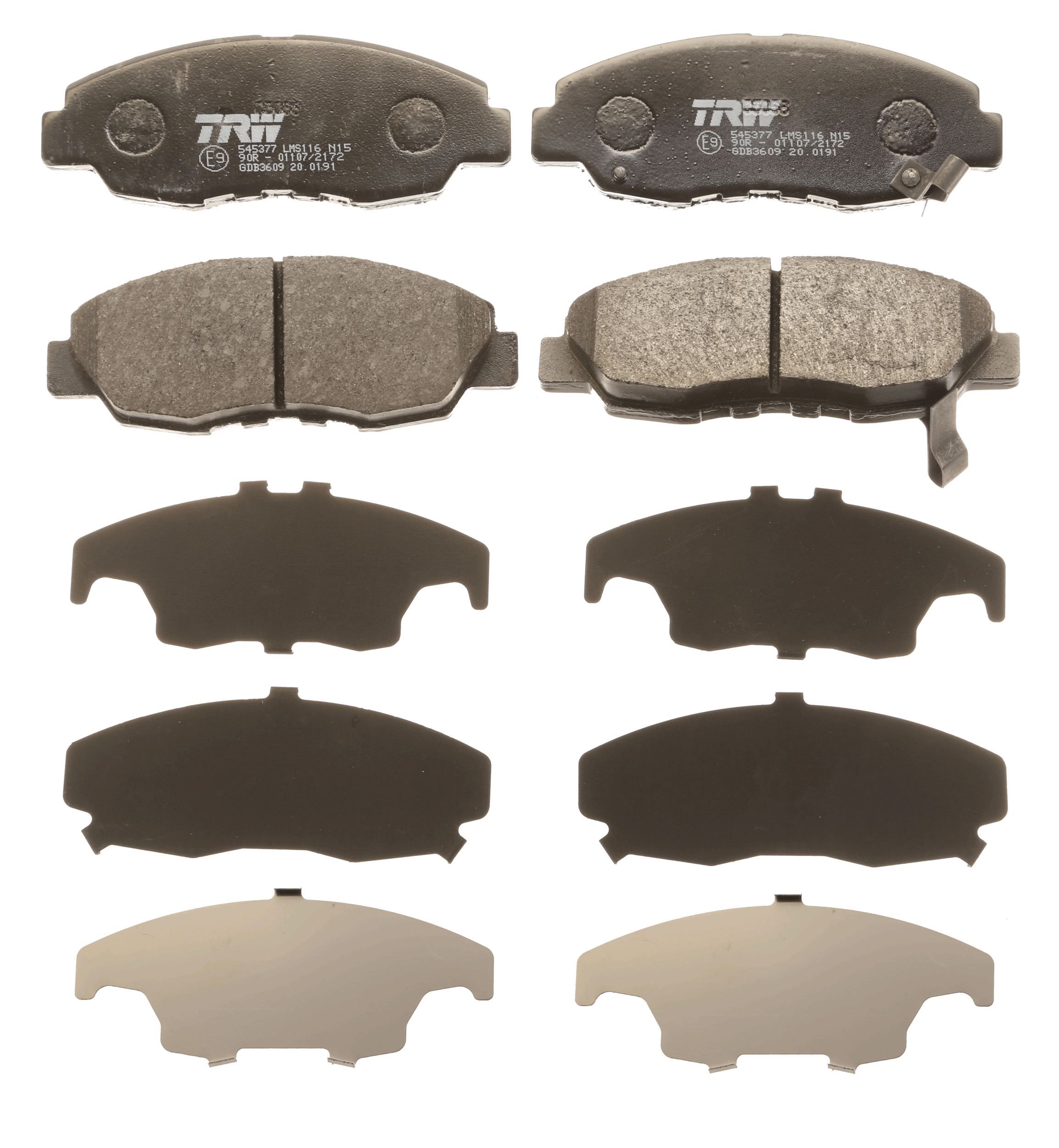 TRW DISC BRAKE PADS - TecDoc 2