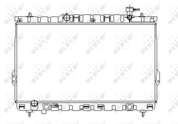 Radiator, engine cooling 53357