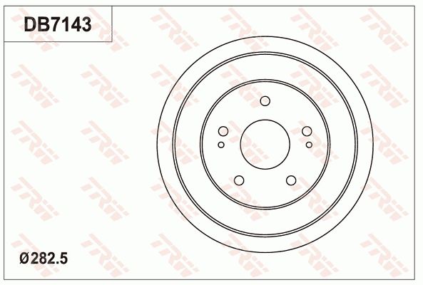 TRW BRAKE DRUM - TecDoc Only