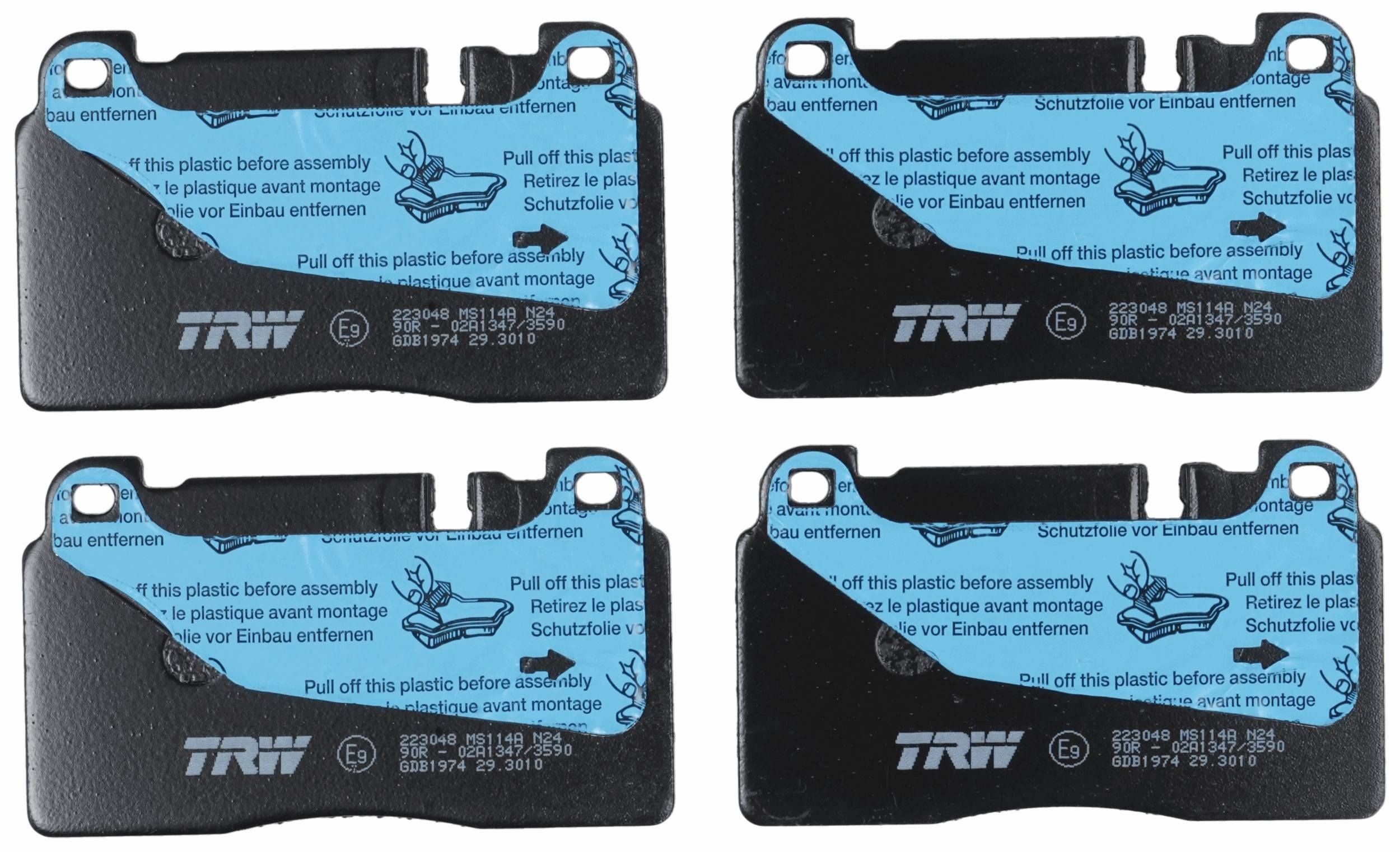 TRW DISC BRAKE PADS - TecDoc 2