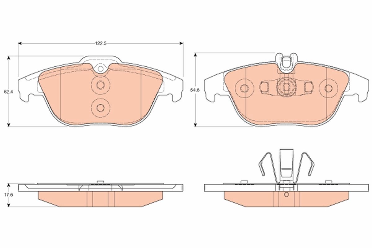 Brake Pad Set, disc brake GDB2051