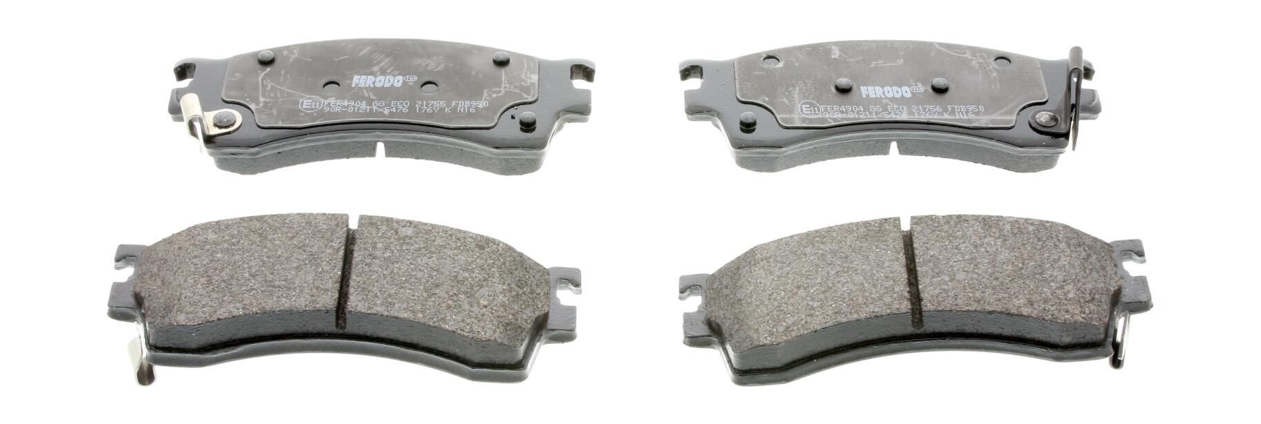 FERODO FDB950 - Bremsbelagsatz, Scheibenbremse PREMIER ECO FRICTION