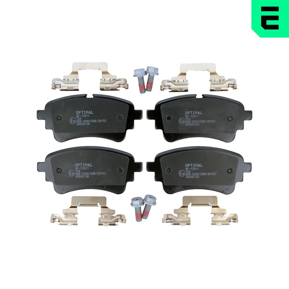 OPTIMAL BP-12911 - Bremsbelagsatz, Scheibenbremse