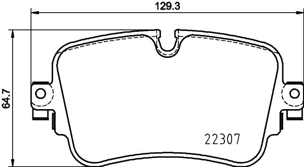 Комплект тормозных колодок, дисковый тормоз 8DB 355 025-681