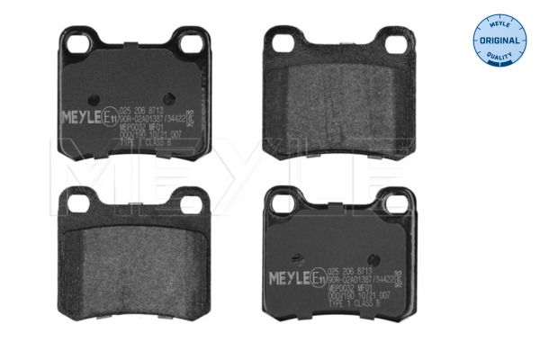MEYLE 025 206 8713 Brake Pad Set, disc brake